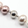 Shell Pearl Necklaces NJEW-F024-05B-3