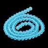 Transparent Glass Beads Strands X1-EGLA-A034-T4mm-MD08-4