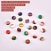 Resin & Walnut Wood Cabochons RESI-PH0001-21-WH-5