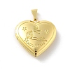 12 Styles Brass Locket Pendants KK-C092-25G-2
