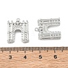 Brass Micro Pave Clear Cubic Zirconia Pendants KK-K351-71P-3
