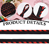 50 Yards Polyester Chenille Furry Braided Lip Cord Trim OCOR-WH0070-154B-5