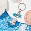 Mermaid Opaque Resin Pendant Keychain X1-KEYC-JKC00624-01-2