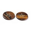 Natural Tiger Eye Cabochons G-P491-08A-4