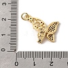 Brass Micro Pave Cubic Zirconia Pendants KK-K419-09G-3