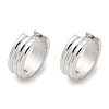 304 Stainless Steel Hoop Earrings for Women EJEW-C096-61P-2