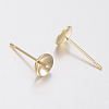 304 Stainless Steel Stud Earring Findings STAS-H436-25-5mm-2