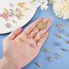 16Pcs 4 Colors Brass Micro Pave Cubic Zirconia Pendant Bails FIND-PH0021-30-3