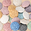 24Pcs Unwaxed Natural Lava Rock Beads G-PA0002-11-7