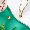 4Pcs Sports 304 Stainless Steel Pendants STAS-PH0007-33B-4