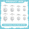 DIY Flat Round Brass Rhinestone Connector Charms & Pendant Jewelry Making Findings Kits DIY-GA0001-69P-2