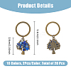 Natural & Synthetic Gemstone Keychain KEYC-FH00014-2