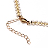 Brass Enamel Cobs Chain Necklaces NJEW-JN03206-3