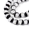 Luminous Handmade Lampwork Silver Foil Beads Strand FOIL-N029-03F-3