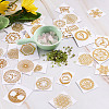 Self Adhesive Brass Stickers DIY-TA0008-39-12