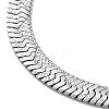 304 Stainless Steel Herringbone Chain Necklaces NJEW-P282-03P-3