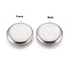 Tarnish Resistant 304 Stainless Steel Locket Pendants STAS-L219-06P-1