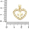 Religion Cross Brass Micro Pave Clear Cubic Zirconia Pendants CU-CBA83A6-03F-G03-3
