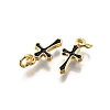 Brass Enamel Charms KK-C106-04G-3