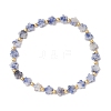 Natural Blue Spot Jasper Beads Stretch Bracelets for Women BJEW-JB11768-04-2