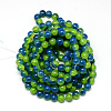 Baking Painted Glass Beads Strands X-DGLA-Q023-8mm-DB63-3