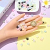 30Pcs Electroplate Transparent Glass Beads GLAA-YW0005-02A-5