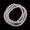 Electroplate Glass Beads Strands EGLA-D031-01-01-3