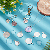 42Pcs 3 Styles Alloy Pendant Cabochon Settings FIND-WR0012-16-4