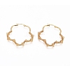 Long-Lasting Plated 304 Stainless Steel Wire Wrapped Hoop Earrings EJEW-D250-03A-G-1