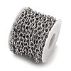 304 Stainless Steel Textured Cable Chains CHS-K023-13P-2
