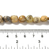 Natural Yellow Moss Agate Beads Strands G-B078-D13-01-5