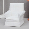 Wood & Fabric Armchair Sofa Miniature Ornaments PW-WG887AE-01-2