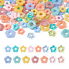 120Pcs 15 Style Transparent & Opaque Acrylic Bead Frames OACR-BT0001-03-2