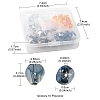 120Pcs 12 Style Electroplate Glass Beads Strands EGLA-YW0001-52-4