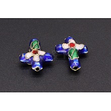 Handmade Cloisonne Beads FIND-PW0024-25A