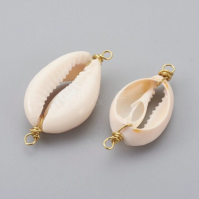 Cowrie Shell Links connectors PALLOY-JF00366-1