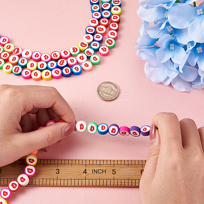 Handmade Polymer Clay Beads CLAY-CD0001-06-1