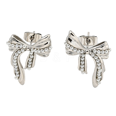 Brass Stud Earrings EJEW-P275-03P-1