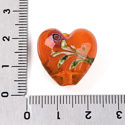 Handmade Bumpy Millefiori Glass Beads LAMP-N024-42C-1