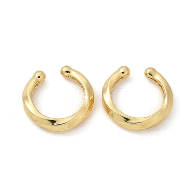 Rack Plating Brass Chunky Cuff Earrings for Women EJEW-G288-14G-1