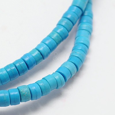 Dyed Synthetic Turquoise Beads Strands X-G-P083-6mm-83J-1