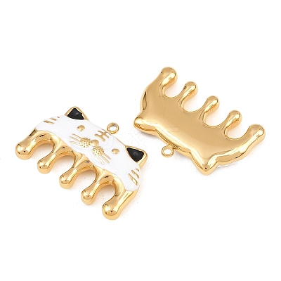 304 Stainless Steel Enamel Pendants SA-CBA033B-04G-03-1