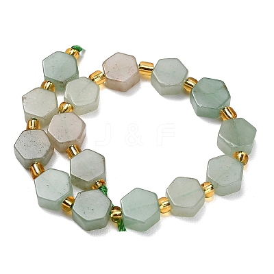 Natural Green Aventurine Beads Strands G-F833-B02-01-1