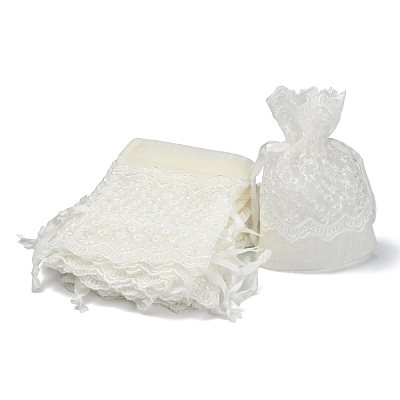 Organza Gift Bags with Lace OP-R034-10x14-04-1