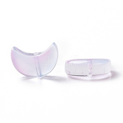 Transparent Spray Painted Glass Beads GLAA-I050-04H-1