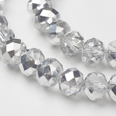 Electroplate Glass Bead Strands GR10MMY-07S-1