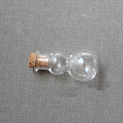 Gourd Shape Miniature Glass Bottles BOTT-PW0008-04-1