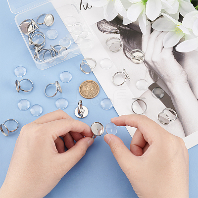 DIY Finger Rings Making Kits DIY-UN0001-17P-1