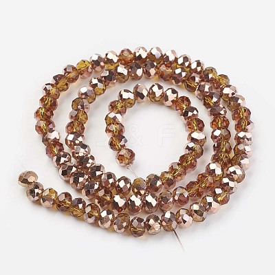 Electroplate Transparent Glass Beads Strands EGLA-A034-T2mm-N07-1