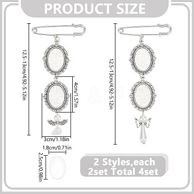 Alloy Brooch Making JEWB-GO00001-1